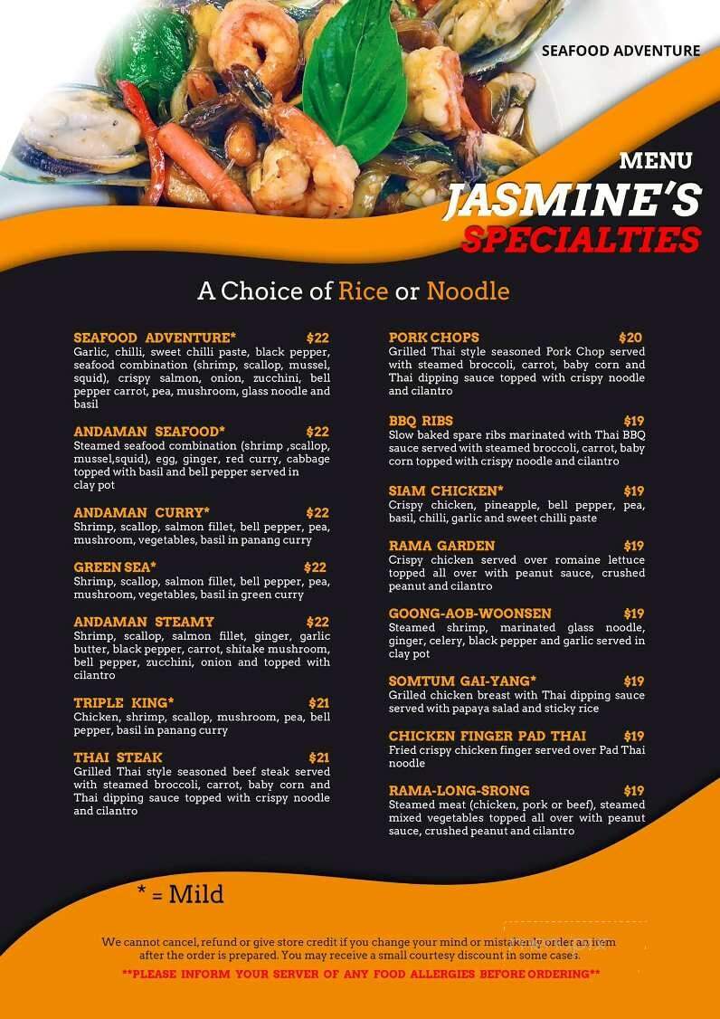 Jasmine Thai Restaurant - Schenectady, NY