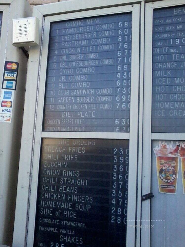 Old Time Drive In - Sun Valley, CA menu_pic
