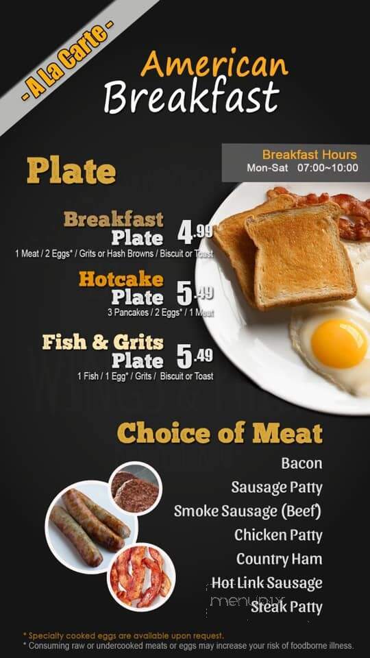 Philly Bistro - Buford, GA menu_pic