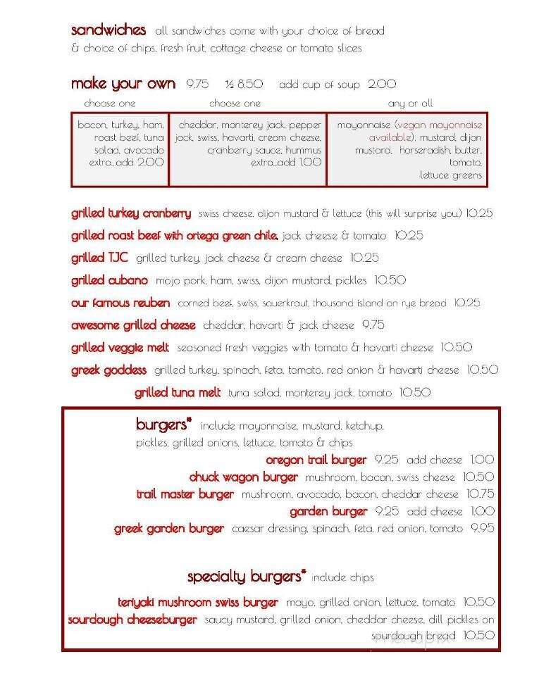 Harmony Baking Co - Estacada, OR menu_pic