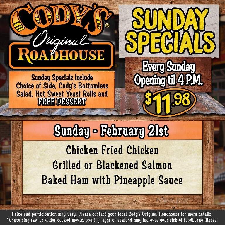 Cody's Roadhouse - Tarpon Springs, FL