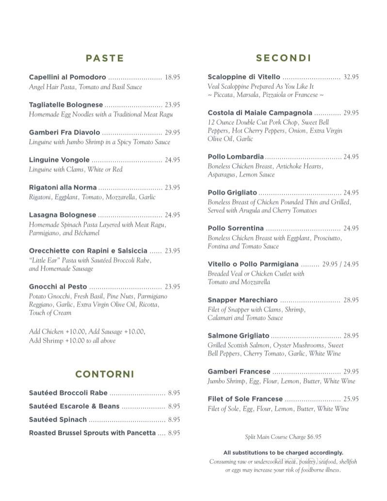 Limoncello Italian Grill - North Palm Beach, FL menu_pic