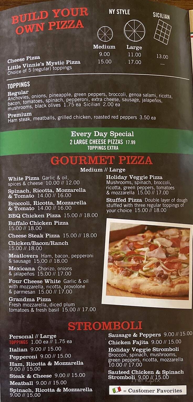 Little Vinnie Pizza & Pasta - Wilmington, DE menu_pic