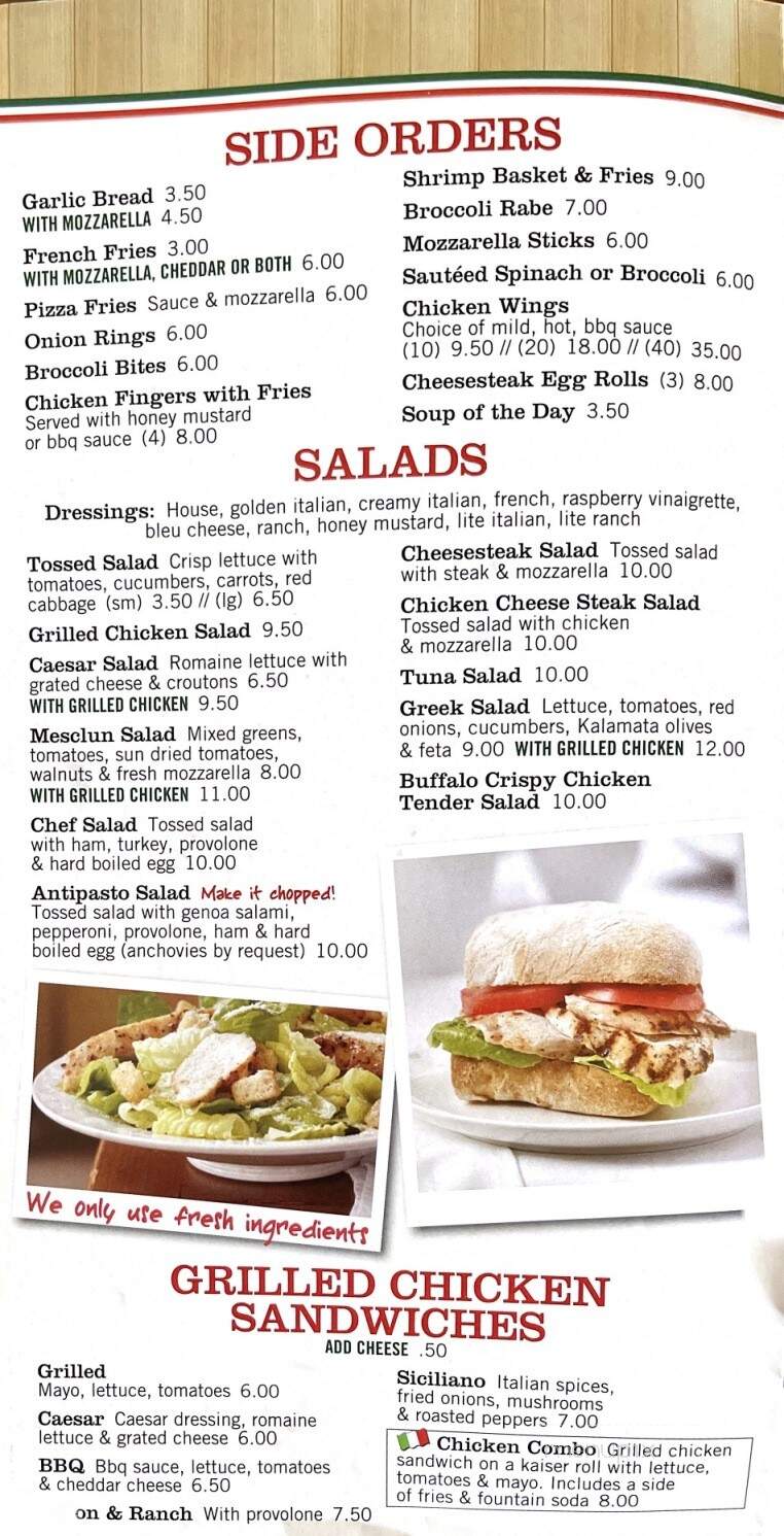 Little Vinnie Pizza & Pasta - Wilmington, DE menu_pic