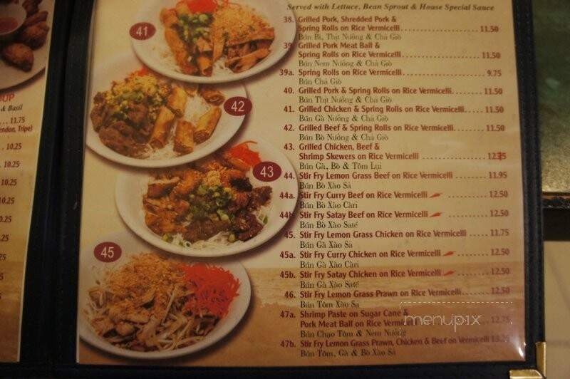 Sunshine Vietnamese Restaurant - Calgary, AB menu_pic