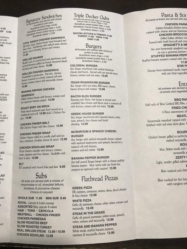 Hillview Restaurant - Depew, NY menu_pic