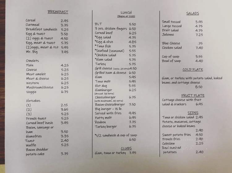 Light's Coffee Shop - Elmira, NY menu_pic