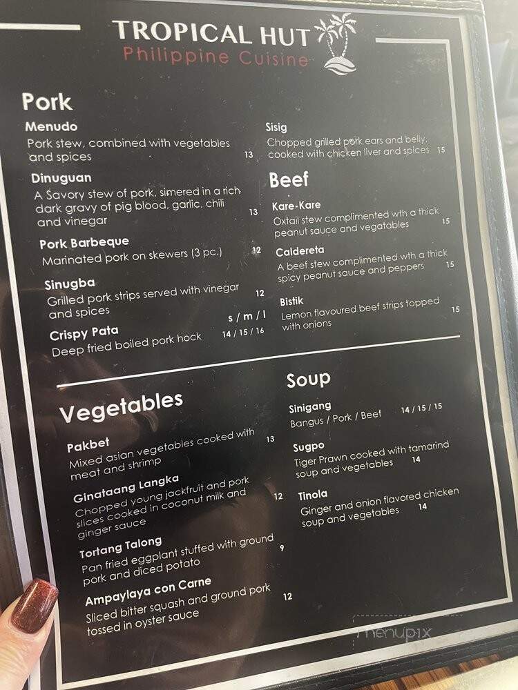 Tropical Hut Philippine Cuisine - Windsor, ON menu_pic