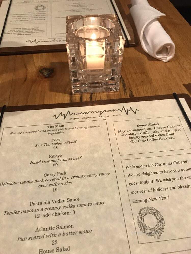 The Recovery Room - Jonesboro, AR menu_pic