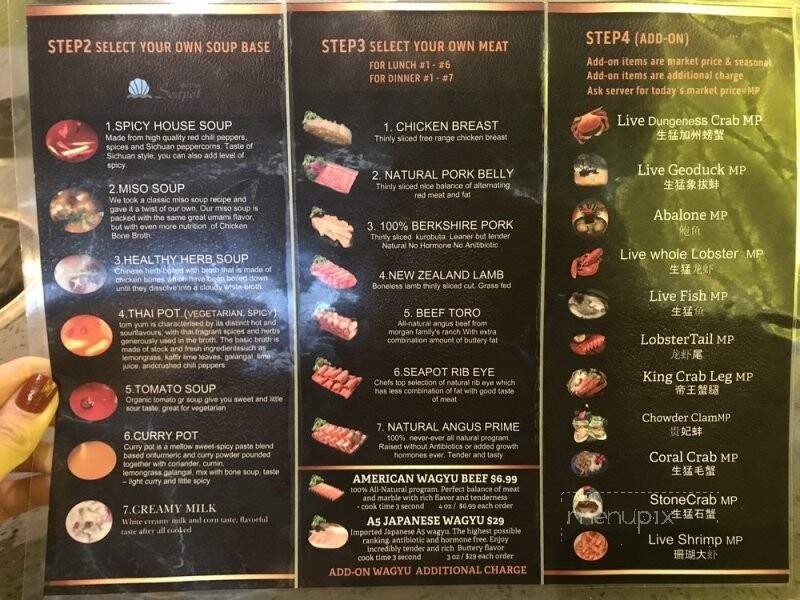 Seapot - San Mateo, CA menu_pic