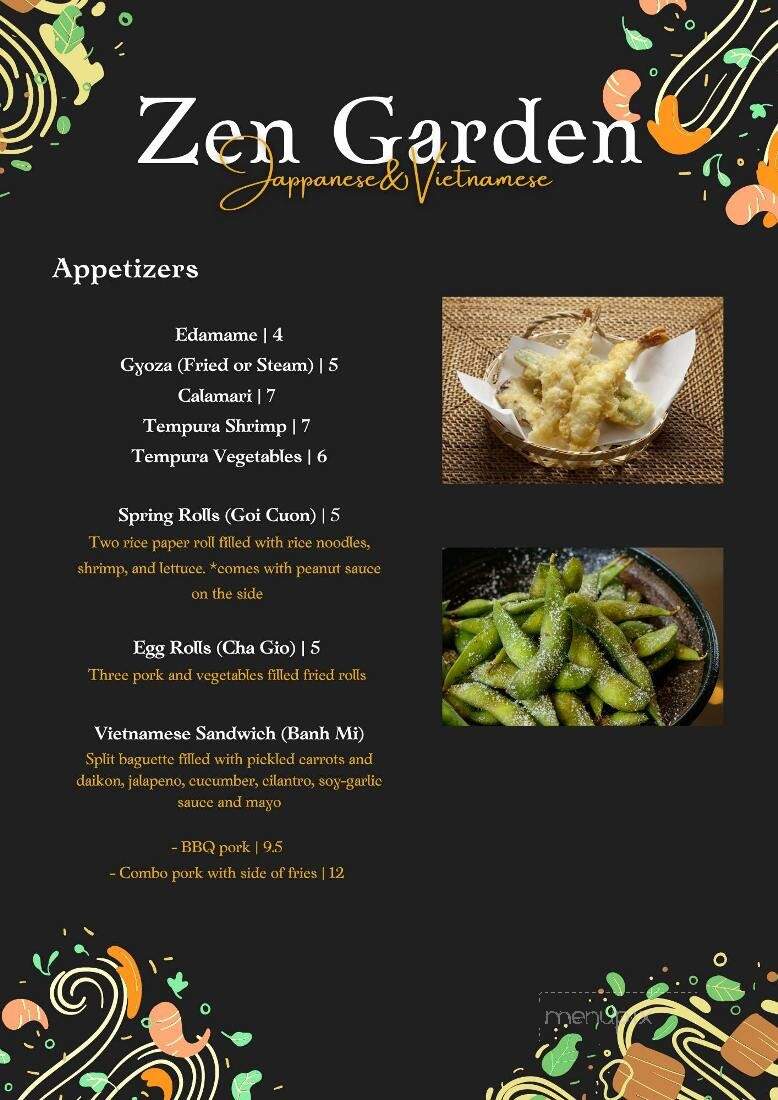 Zen Garden - Clarksville, TN menu_pic