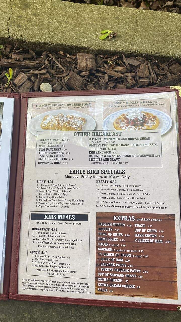 The Toast - Anderson, IN menu_pic
