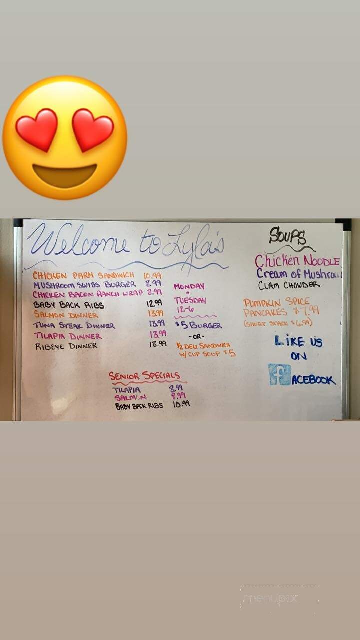 Lyla's Family Restaurant - Cuyahoga Falls, OH menu_pic