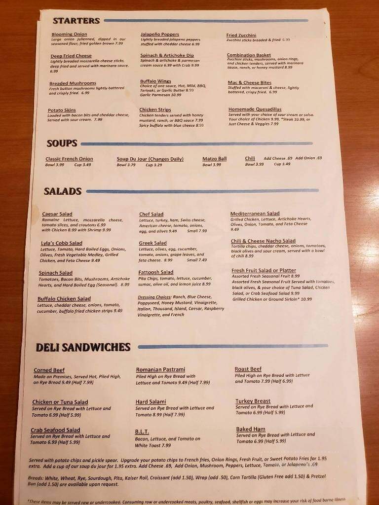Lyla's Family Restaurant - Cuyahoga Falls, OH menu_pic