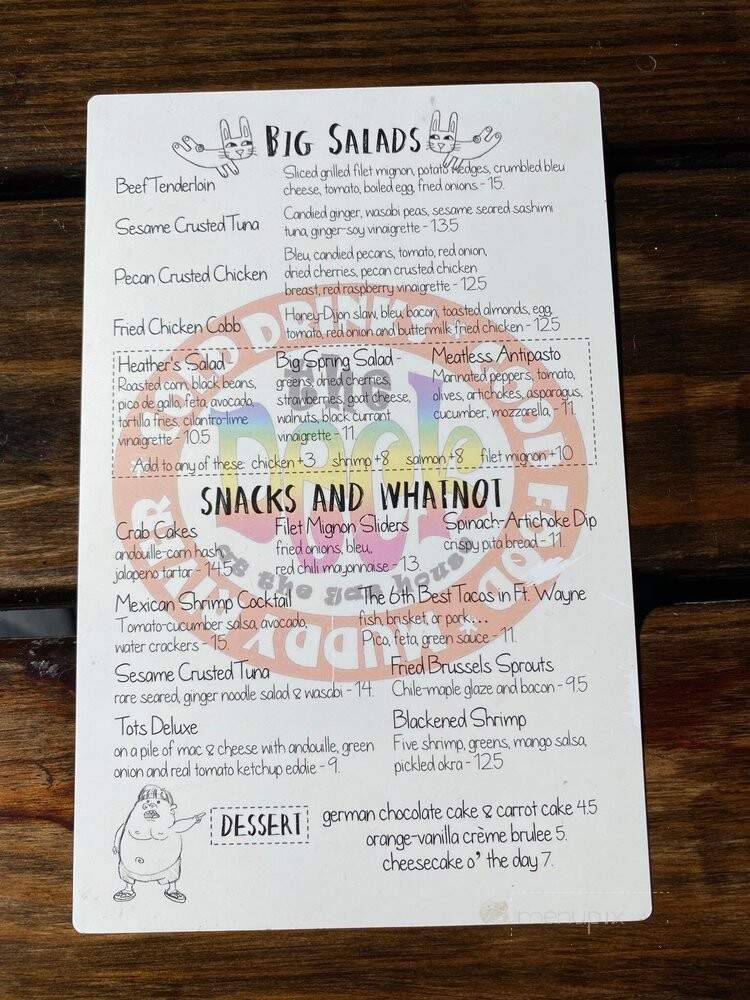The Deck - Fort Wayne, IN menu_pic
