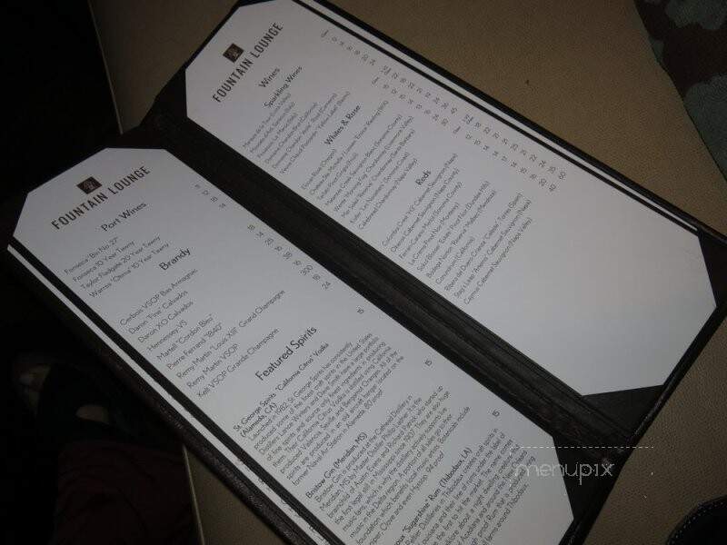 Fountain Lounge - New Orleans, LA menu_pic