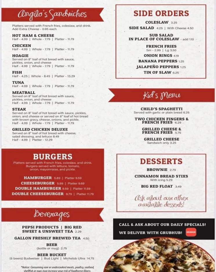 Angelo's Pizza & Subs - Louisville, KY menu_pic