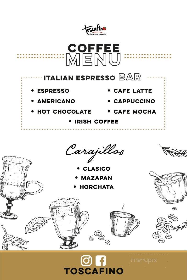 Toscafino - Brownsville, TX menu_pic