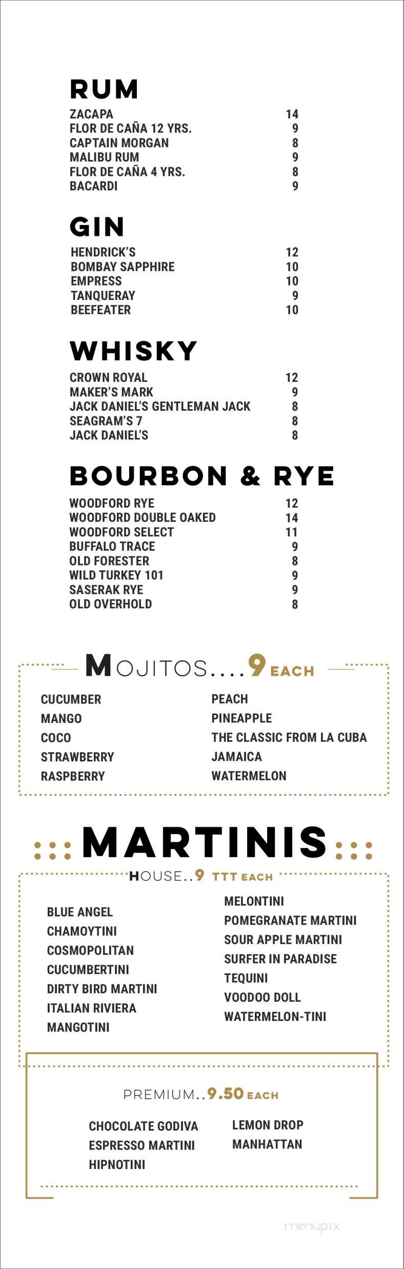 Toscafino - Brownsville, TX menu_pic
