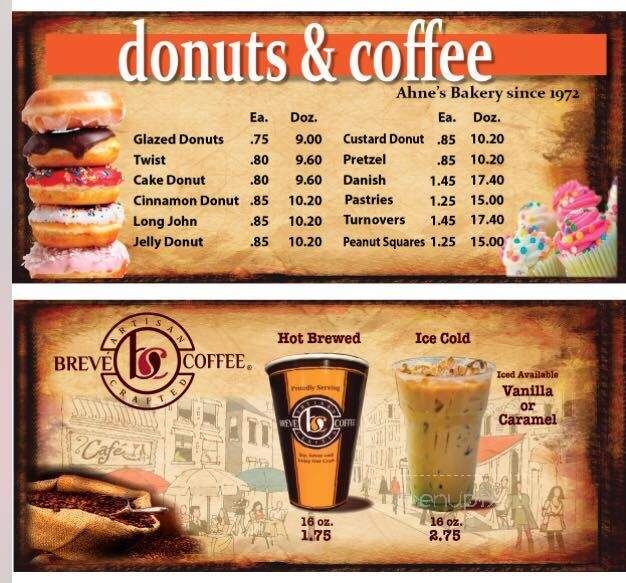 Ahne's Bakery - Waterloo, IL menu_pic