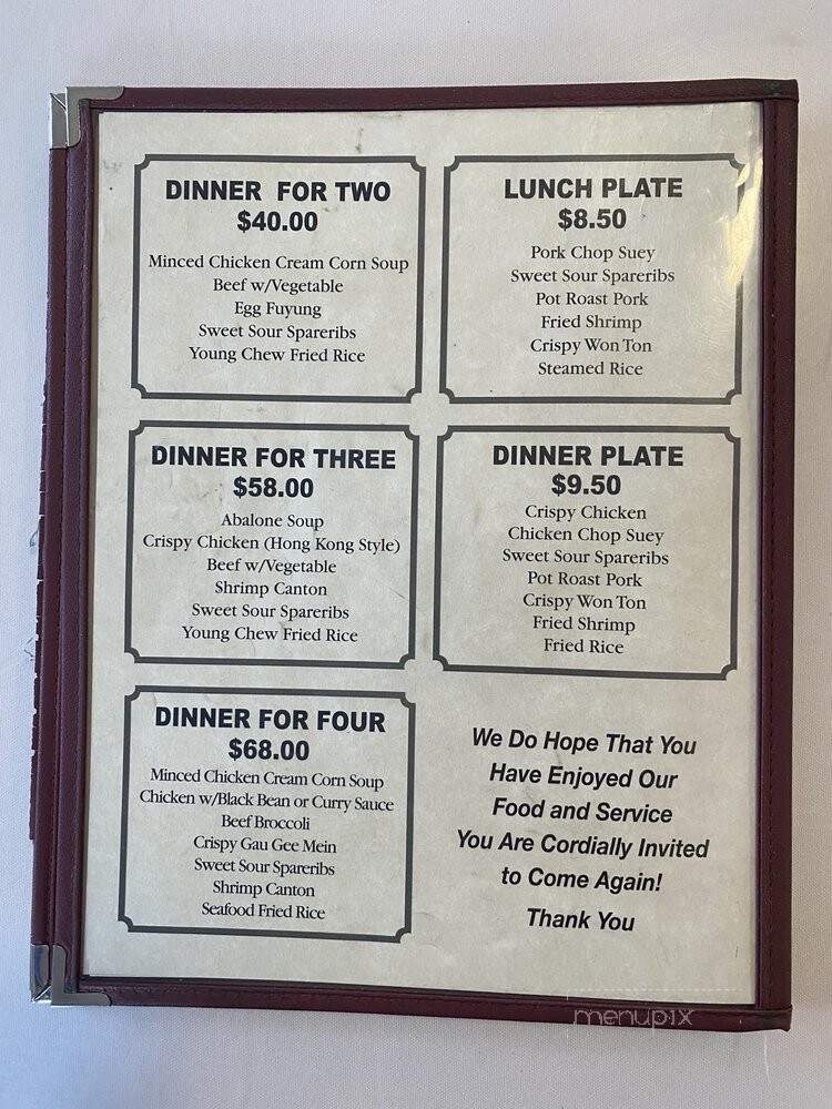 Pauoa Chop Suey - Honolulu, HI menu_pic
