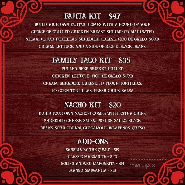 Rosalita's Roadside Cantina BRICK - Brick, NJ menu_pic