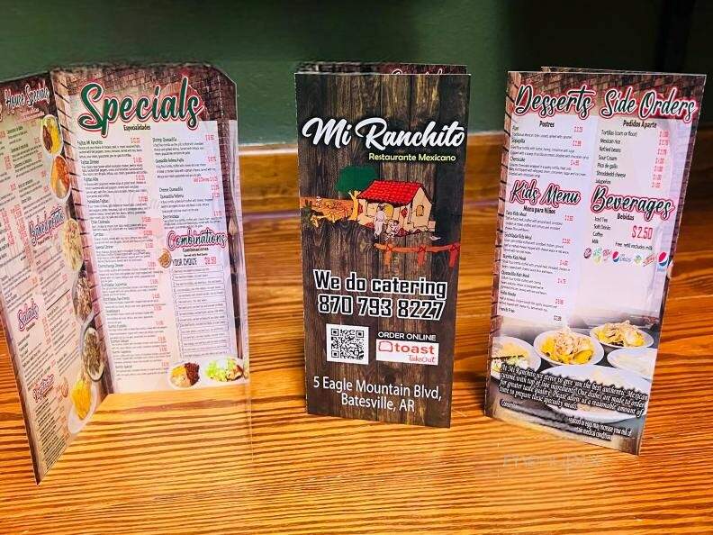 Mi Ranchito III - Batesville, AR menu_pic