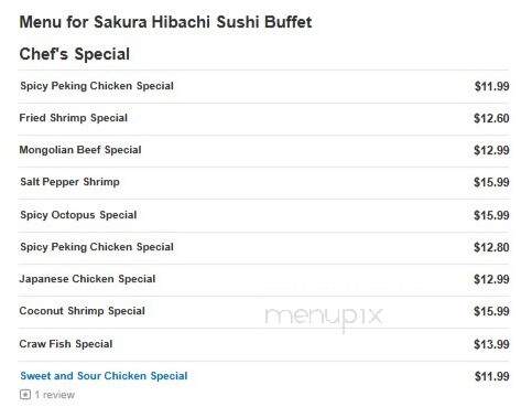 Sakura Hibachi Sushi Buffet - McDonough, GA