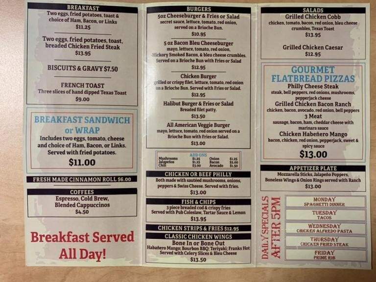 Lamplighter Inn - Oakland, OR menu_pic