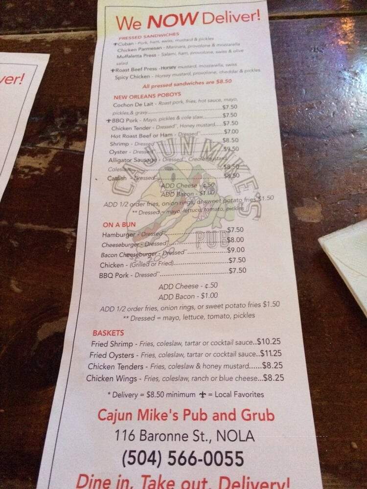 Cajun Mike's Pub 'N' Grub - New Orleans, LA