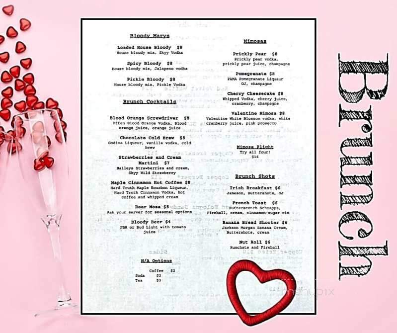 Copper Bar - Marshall, MI menu_pic
