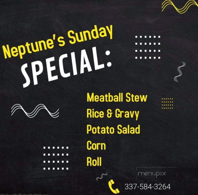 Neptunes - Elton, LA menu_pic