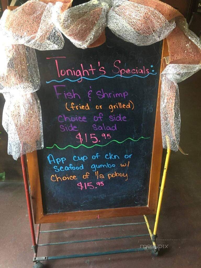 Neptunes - Elton, LA menu_pic