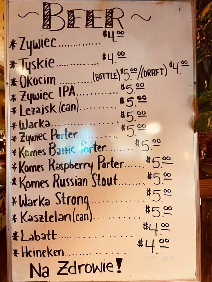 Under The Eagle - Hamtramck, MI menu_pic