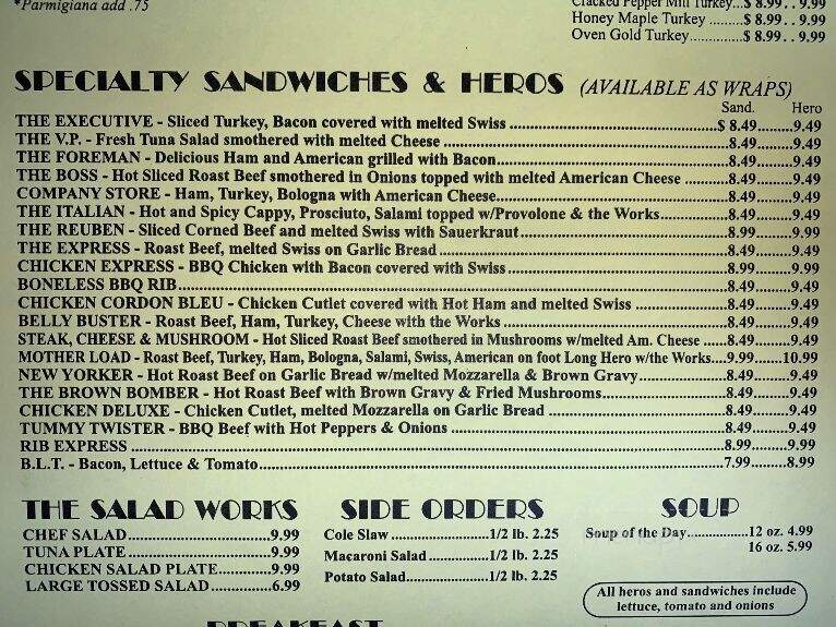 Hero Express - Bohemia, NY menu_pic
