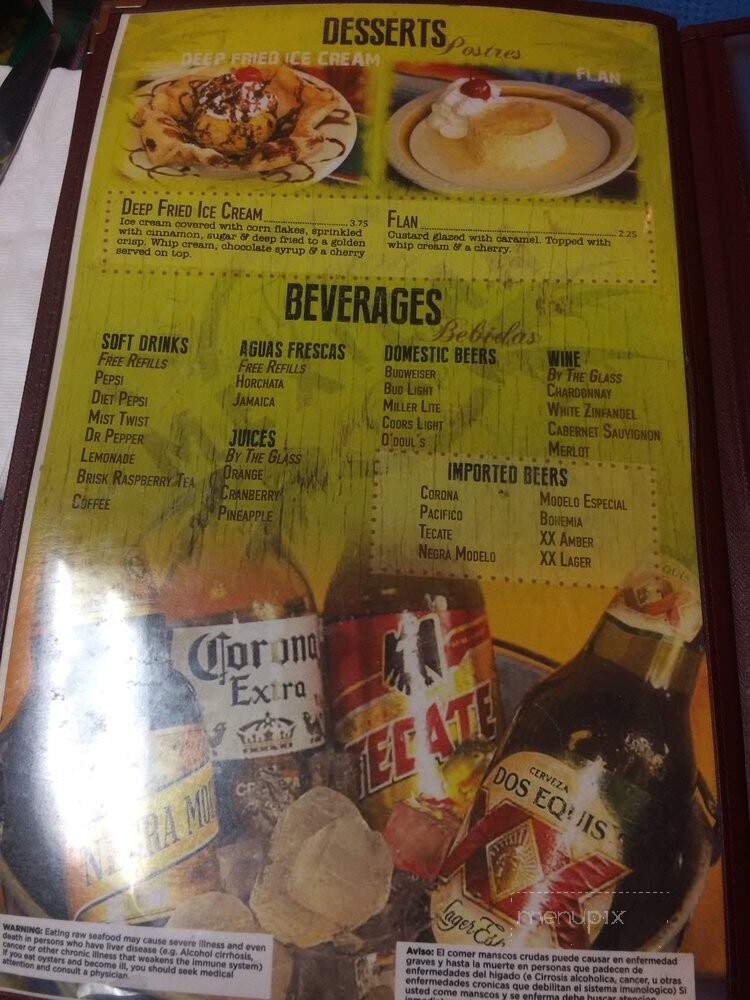 Uptown Mexican Cafe - Whittier, CA menu_pic