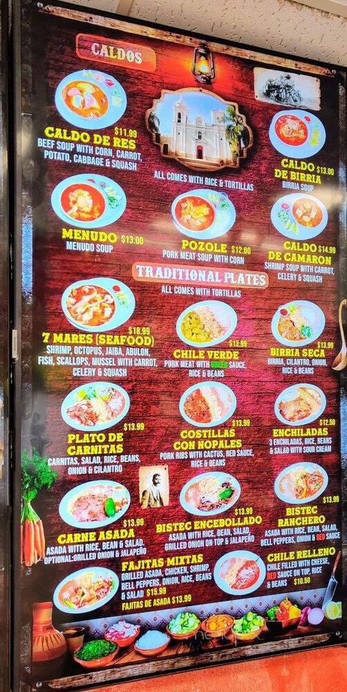 El Grullense Mexican Restaurant - Pacheco, CA menu_pic