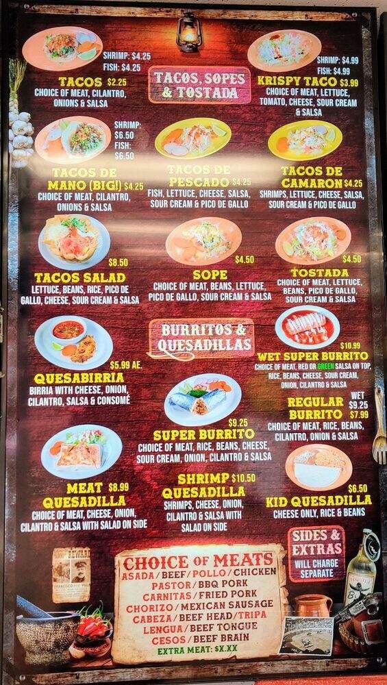 El Grullense Mexican Restaurant - Pacheco, CA menu_pic
