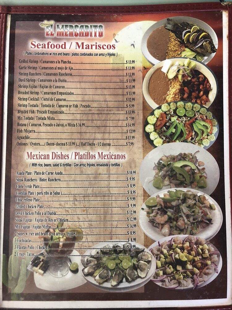 El Mercadito Restaurant - Riverdale, CA menu_pic