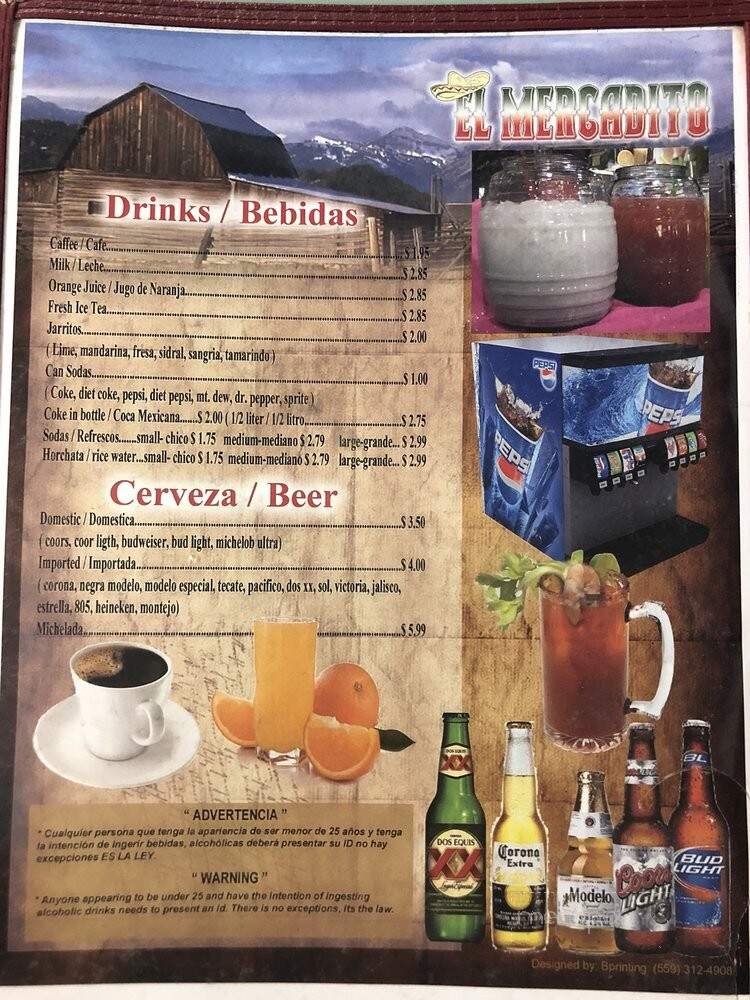 El Mercadito Restaurant - Riverdale, CA menu_pic