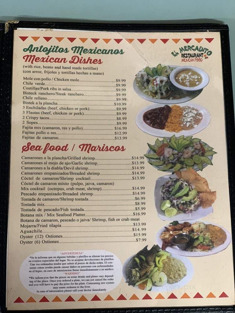 El Mercadito Restaurant - Riverdale, CA menu_pic