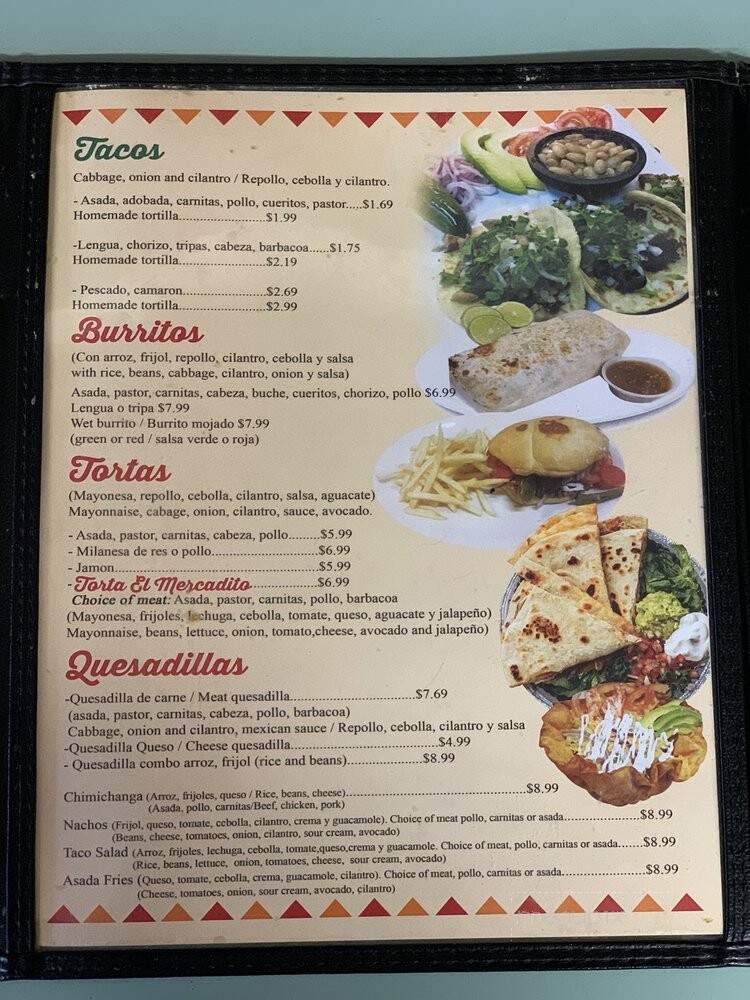 El Mercadito Restaurant - Riverdale, CA menu_pic