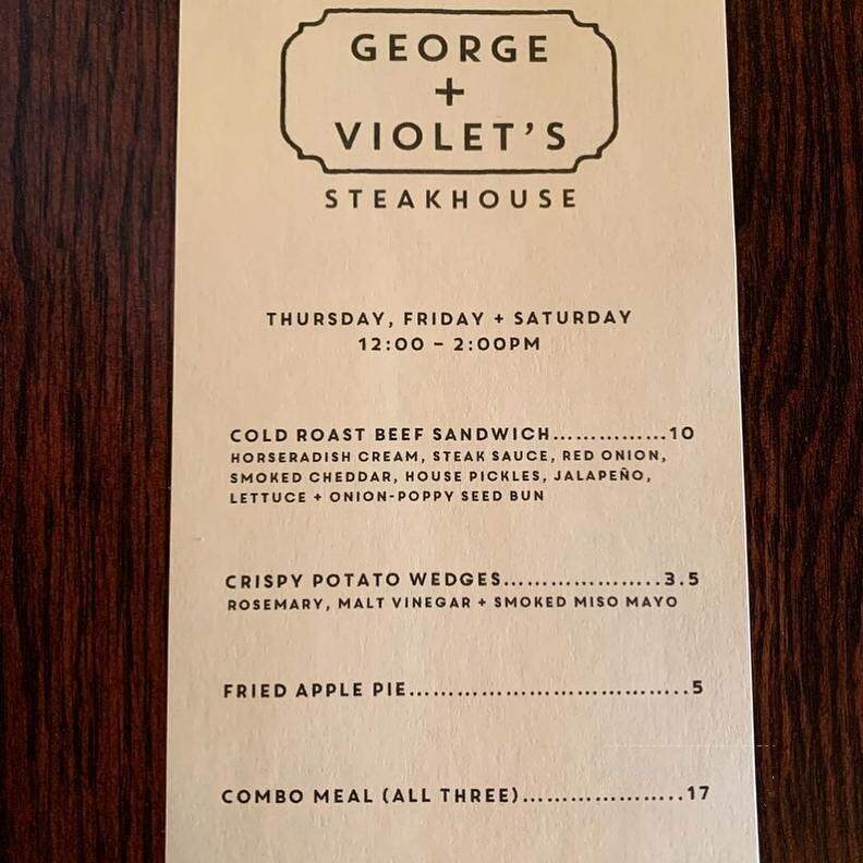 George and Violet's steakhouse - Springfield, OR