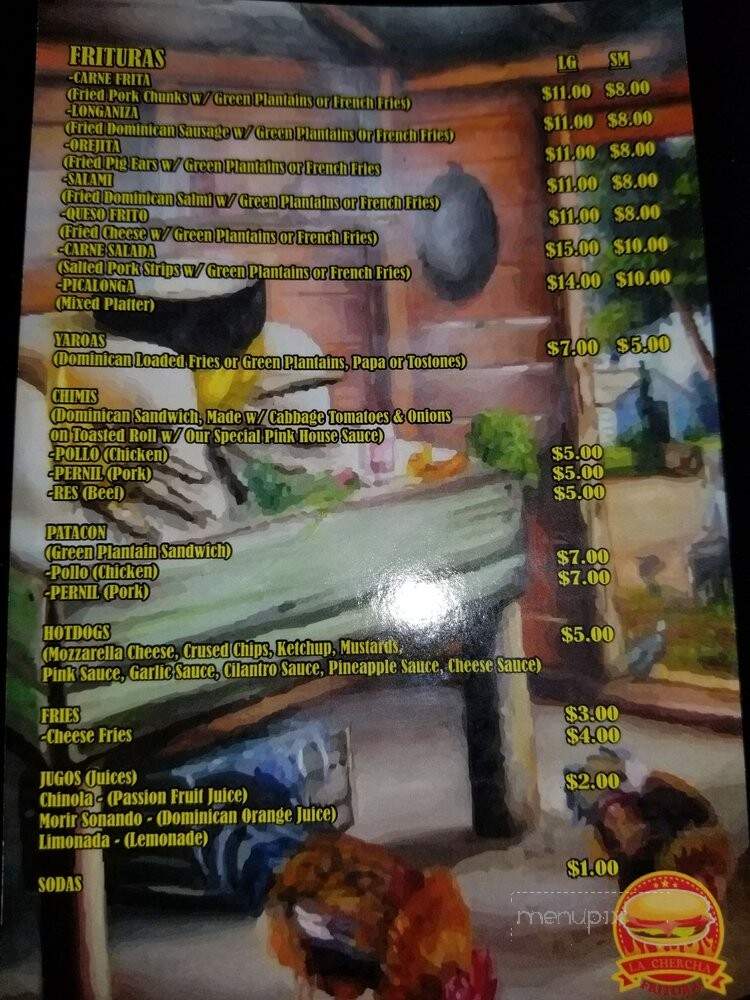 La Chercha Fritura - Lancaster, PA menu_pic