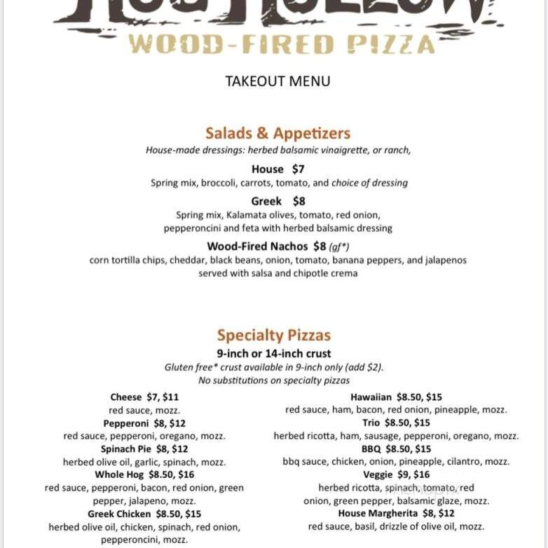 Hog Hollow Wood Fired Pizza - Burnsville, NC