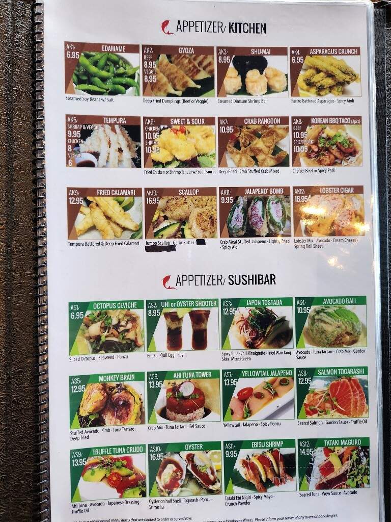 I Luv Sushi - Rockford, IL menu_pic