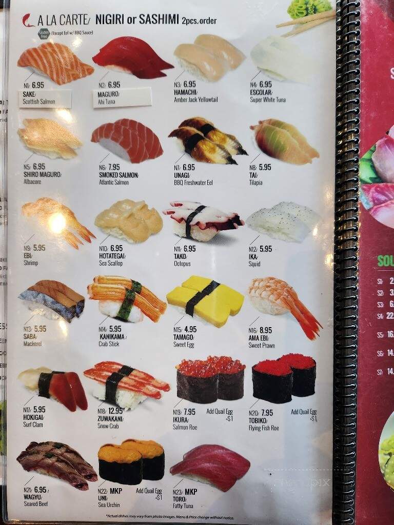 I Luv Sushi - Rockford, IL menu_pic