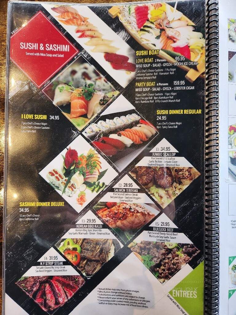 I Luv Sushi - Rockford, IL menu_pic