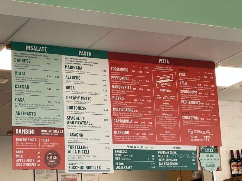 Mici Italian - Frisco, TX menu_pic