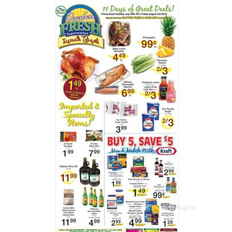 Dearborn Fresh Supermarket - Dearborn, MI menu_pic